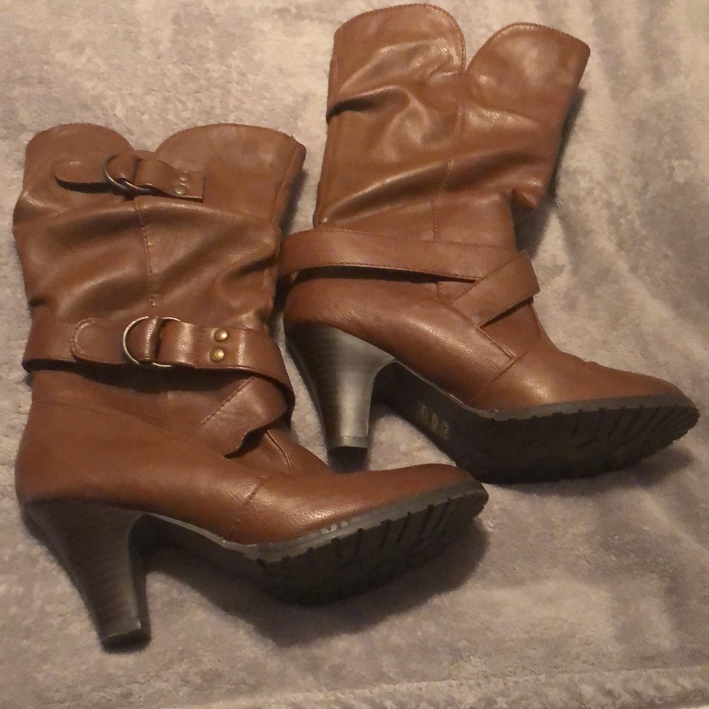 Aldo brown leather boots